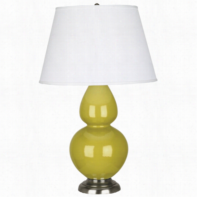 Contempor Ary Citron Ceramic And Silver Large 31-inch-h Table Lamp