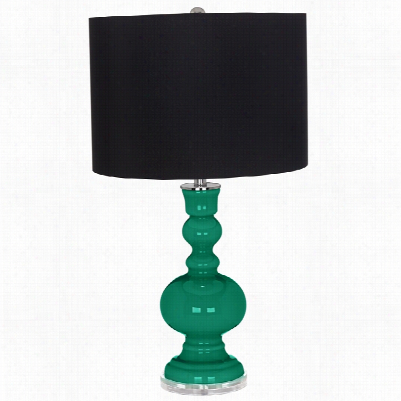 Contemporary Color Plus Black Shade 30-inch-h Apothecary Table Lamp