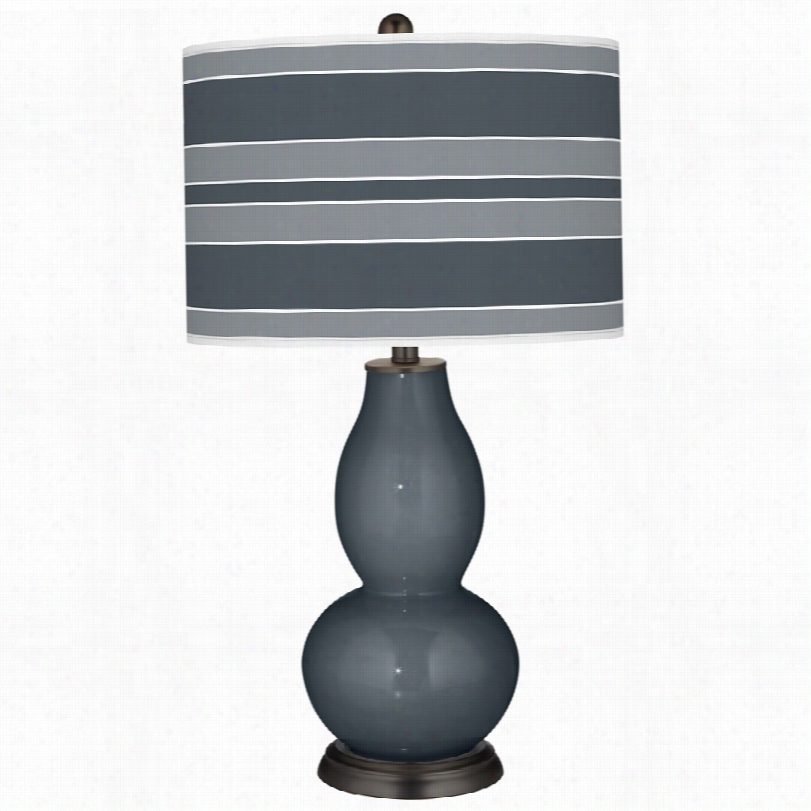 Contemporary Color Plus Outer Space Gray With Double Gourd Food Lamp