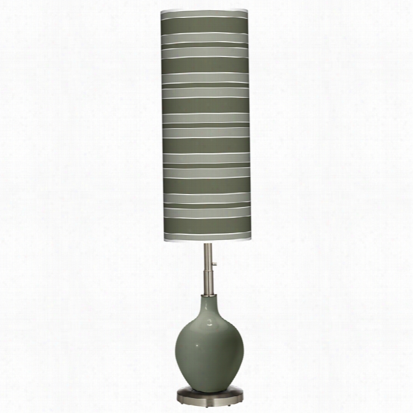 Conntemporary Color Plus Ovo Deep Lichen Green 60-inch-h Floor Lamp