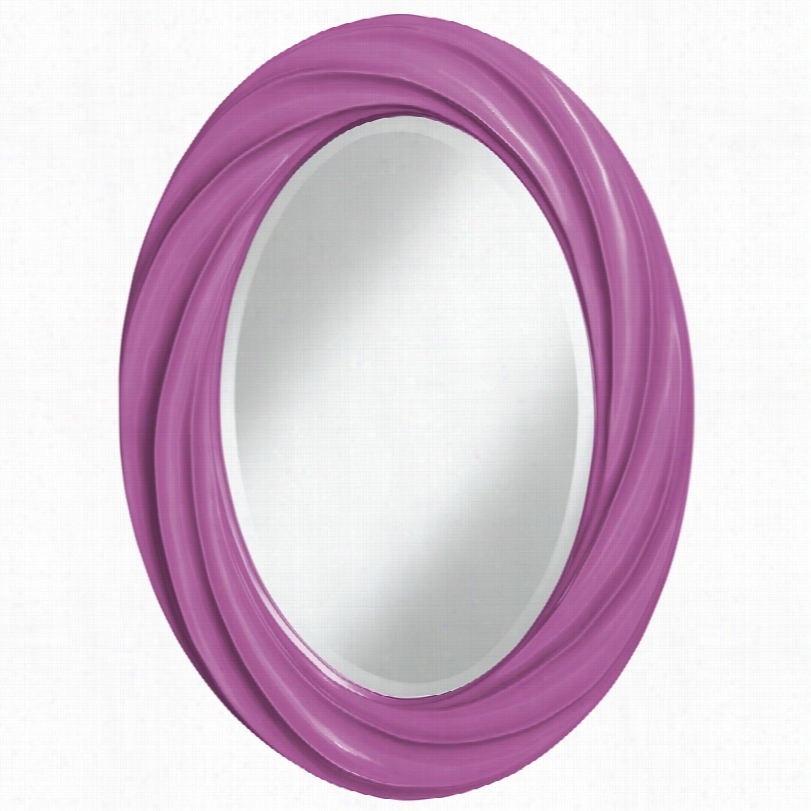 Contemporar Y Color Plus Raiaant O Rchid Wtist Oval Wall Mirror-22x30