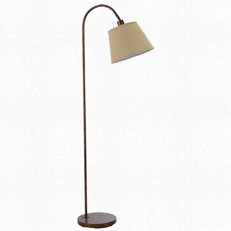 Contemporary Coivngton Rust Metal 60-inch-h Down Bridge Floor Lamp