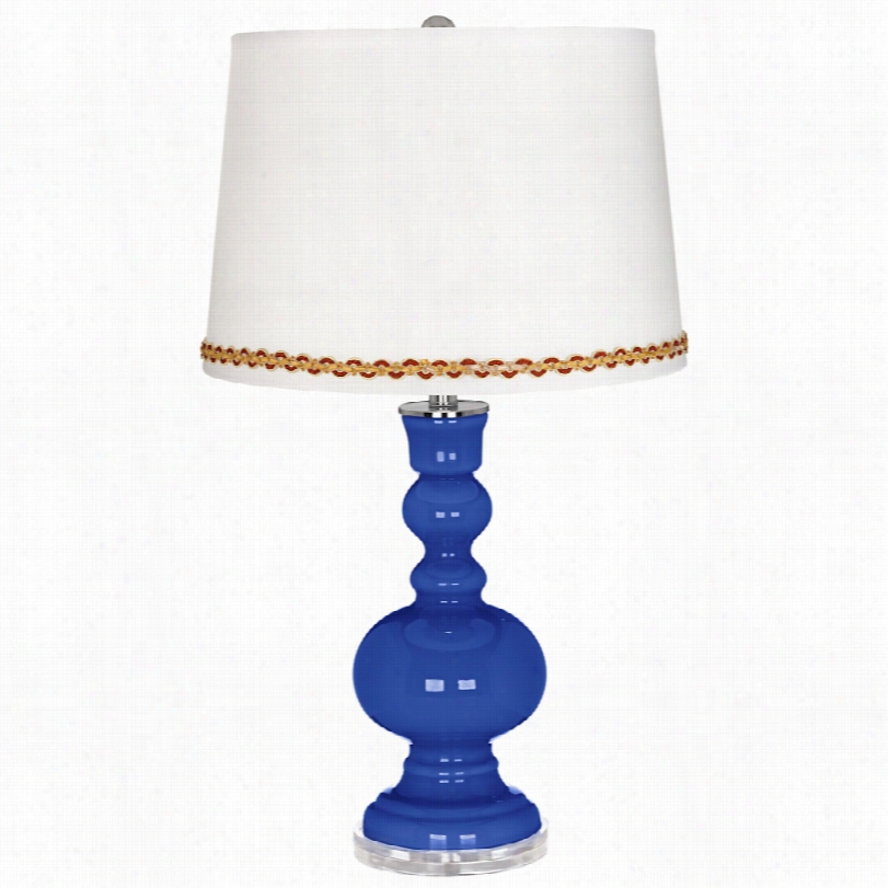 Contemorpary Dazzlin Glue Apothecary Table Lamp With Serpentine Trim