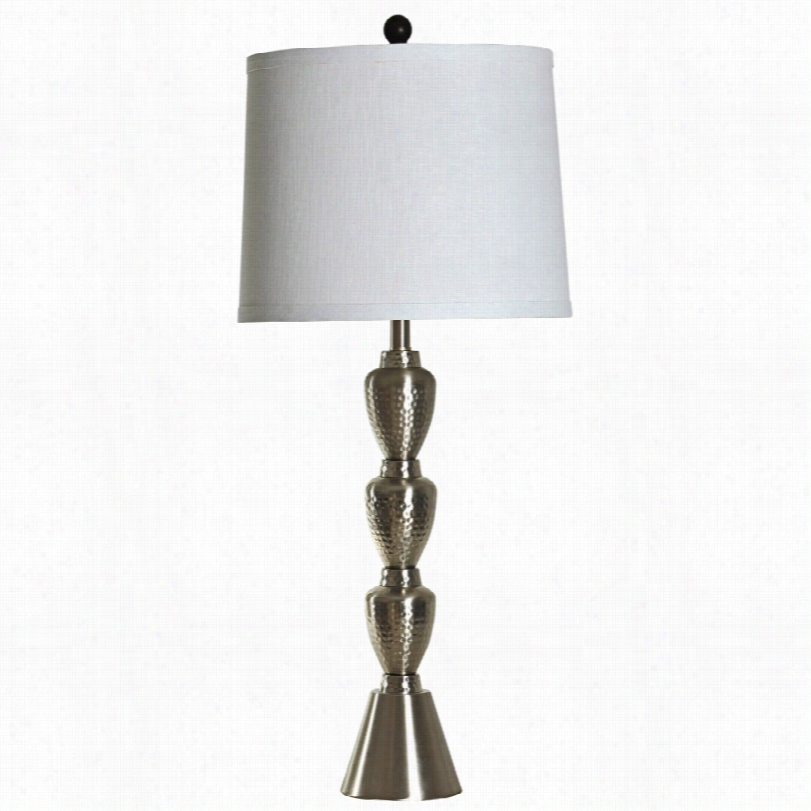 Contemporary Delanson Hammeed Brushed Steel Metal 37-inch-h Synopsis Lamp