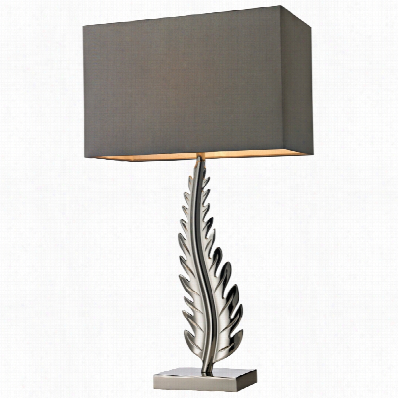 Contemporary Dikond Oak Cliff Gary Faux Silk 27-inch-h Table Lamp