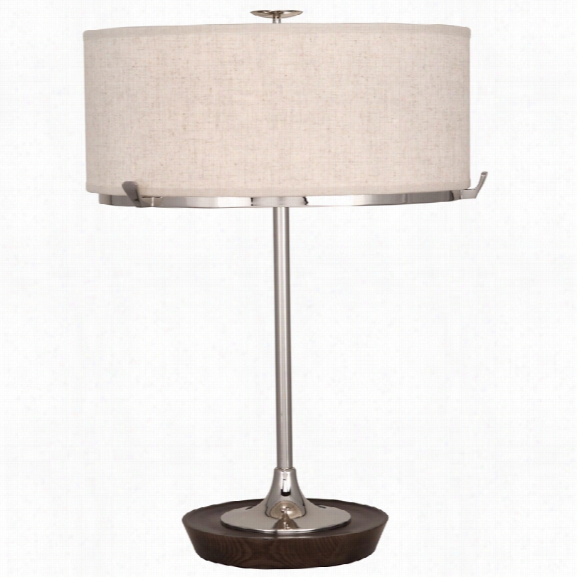 Contemporary Edwin Contemporary Nickel 21-inch-h Ro Bert Abbey Table Lamp