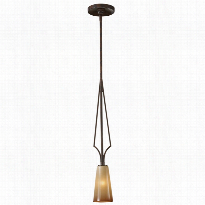 Contemporary El Nido Collection Bronze 3 3/4-inch-w Mini Pendaant Light