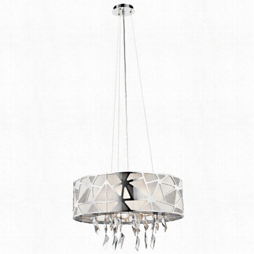 Contemporary Elan Angelique Contemporary Chrome Pendant Light