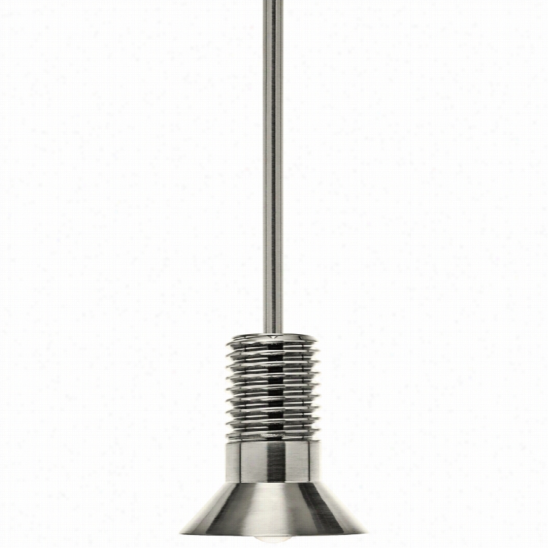 Contemporary Elan Koflo Brushed Nickel 4 1/4-inch-w Led Mini Pendant