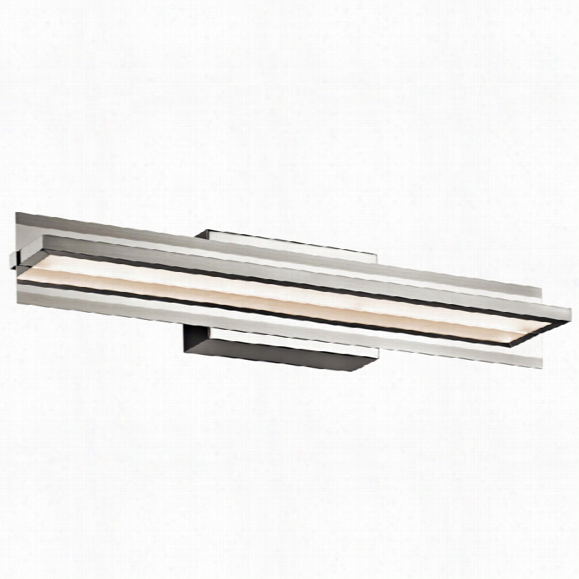 Contempoarry Elan Rissel Satin Nickel 25 1/4-inch-wled Bath Light