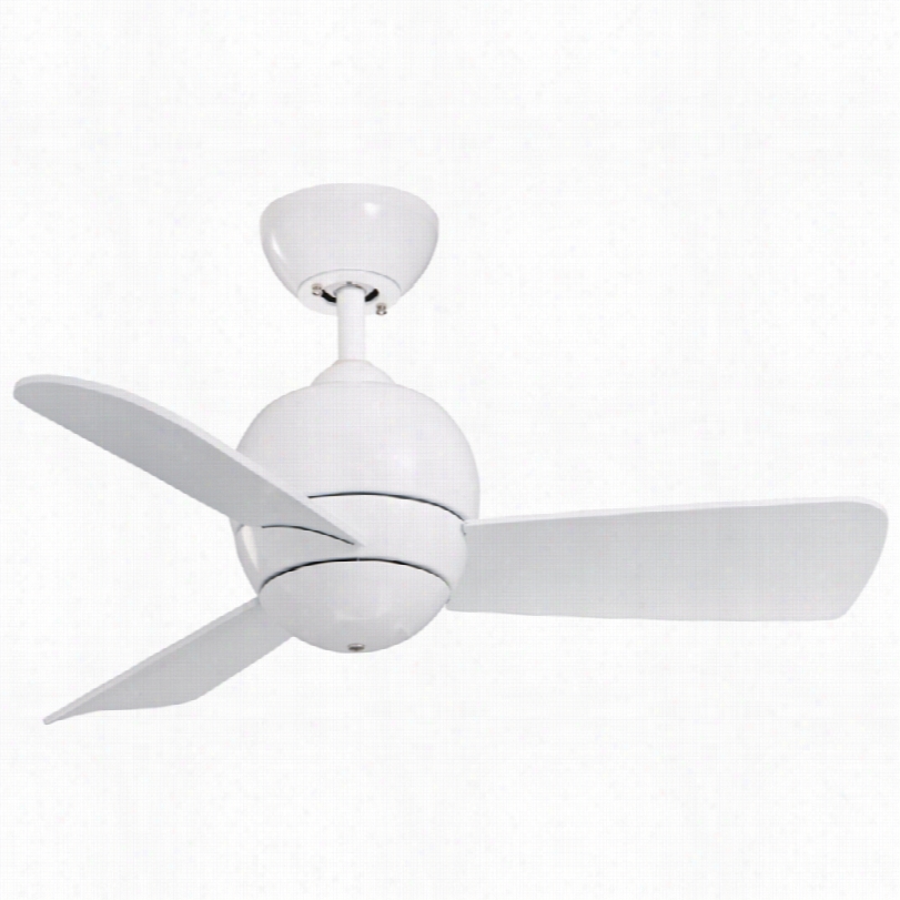 Contemppoorary Emerson Tilo  Ceiling Fan - 30"" White