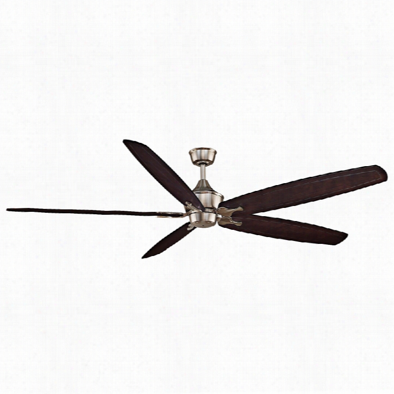 Contemoprary Fanimation Big Island Ceiling Fan -80"" Brushed Nickel