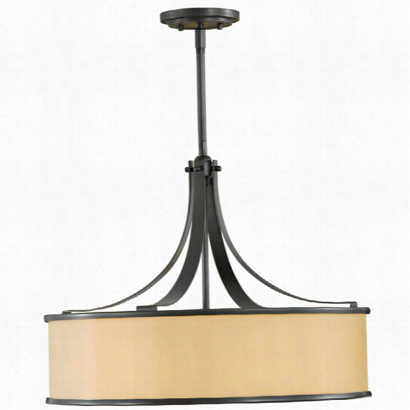 Contemporary Feiss Casual Luxury Bronze Pendant Chandelier