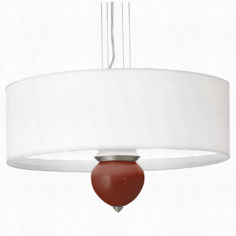 Contemporary Fired Brick Red Brown Cleo 24-inch-w Pendant Chandelier