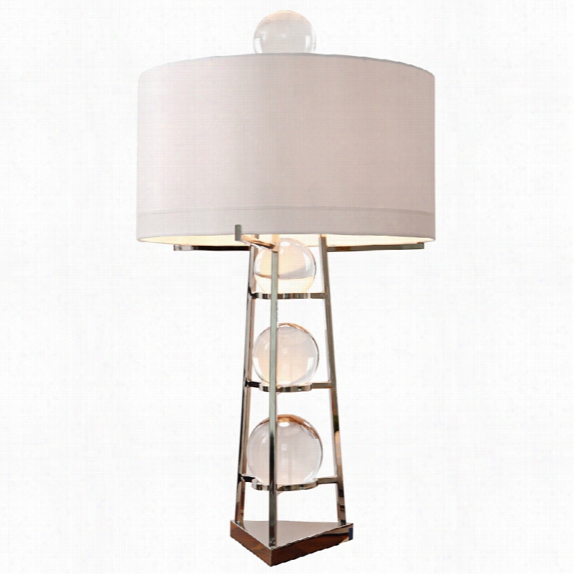 Contemporary For Tune Teller Large Stainless Steel 39--inch-h Table Lamp