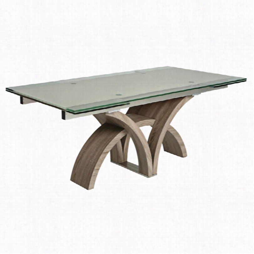 Contemporary Fountain Valley Modern Sonoma  Extendable Dining Table