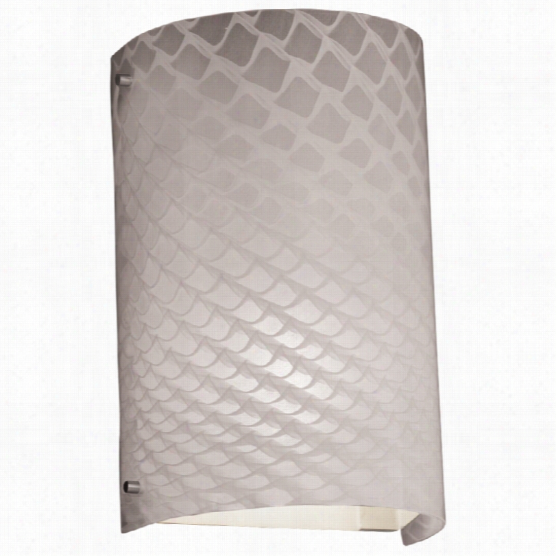 Contemporary Fusion Weaved 12 1/2""h Brushed  Nickeel Outdoor Awll Light