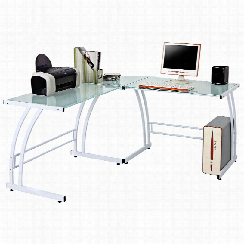 Contemporaryg Amma Modern White 30-inch-h Corner Work Station