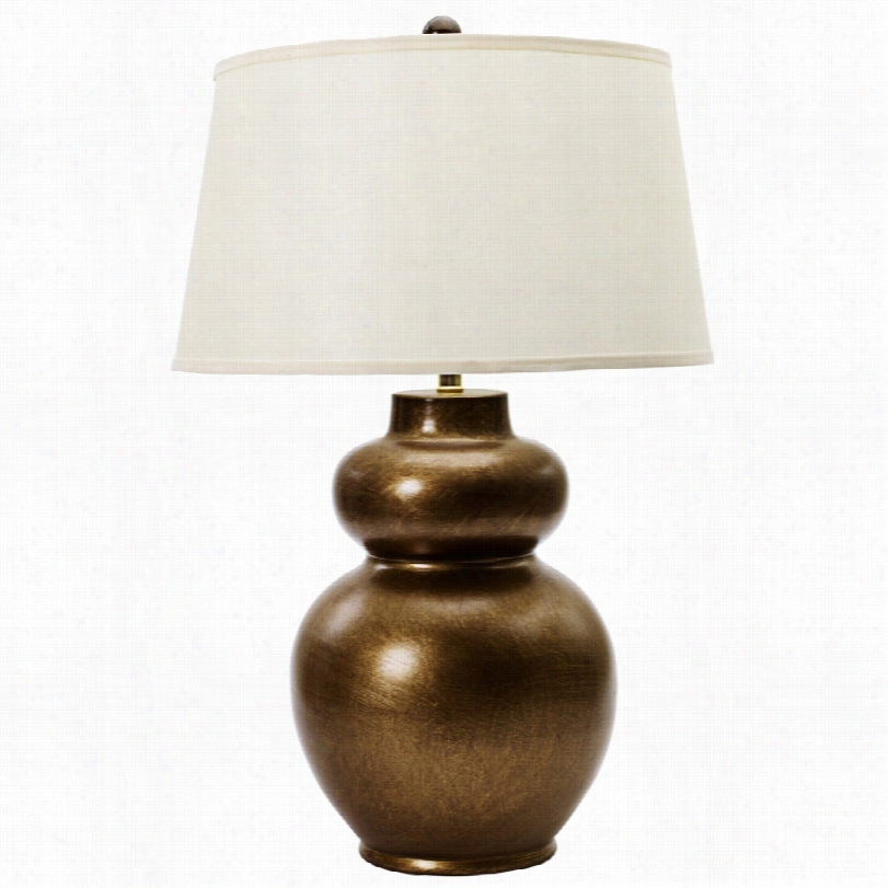 Contemporary Gourdon Old Wrld Alloy Of Copper Ceramic 31-inch-h Table Lamp