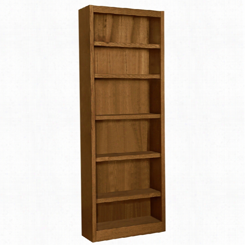 Contemporary Grundy  Dry Oak Single-wide 6-shelf Bookcase