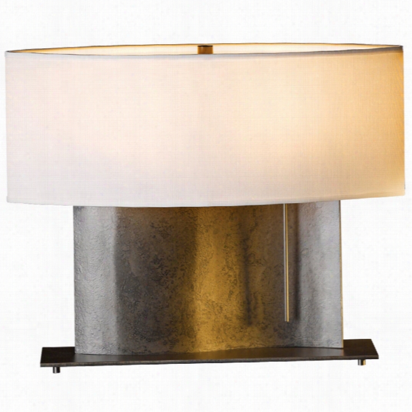 Contemporary Hubbardton Forge Current Translucent Dark Smoke Table Lamp