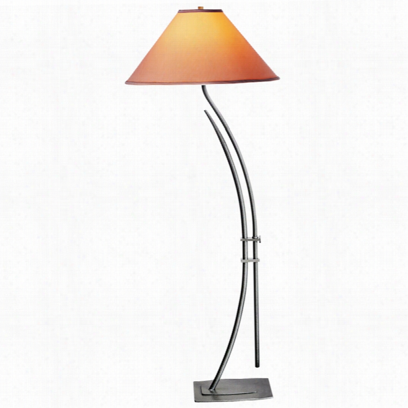 Contemporary Hubbbardton Forge Metamorphic Moderm Natural Iron Floor Lamp