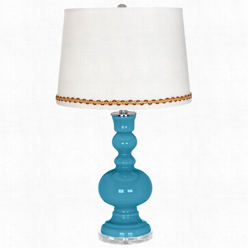 Contemporary Jamica Bay Apo Thecary Tab Le Lamp With Serpentine Trim