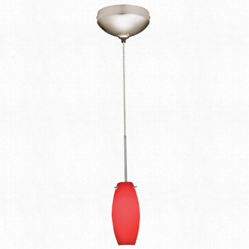 Contemporary Juno  3-incj-w Rougeglass Ellipse Halogen Mini Pnedant