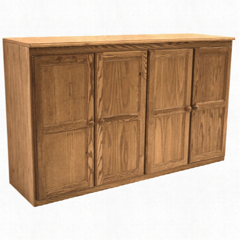 Contemporary Kelby Modern Dry Oak Veneer Multi Storage Cabinet