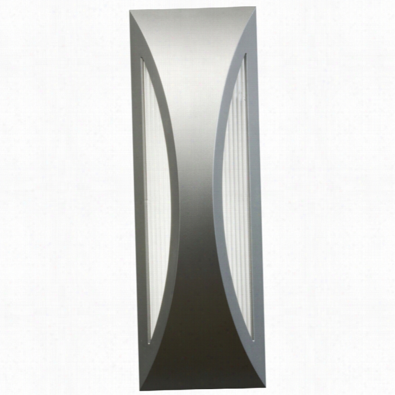 Contemporary Kichler Ceysa Platinu 18-inch-h Led Outdoor Wall Light