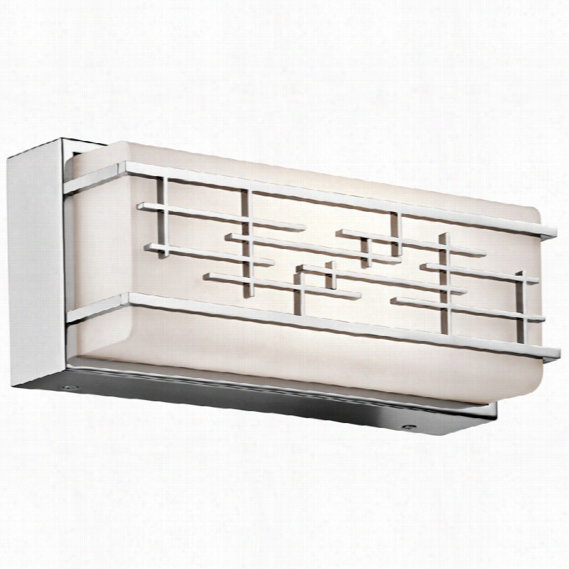 Contemporary Kichler Zolon Led Chrome Linear Bath Light