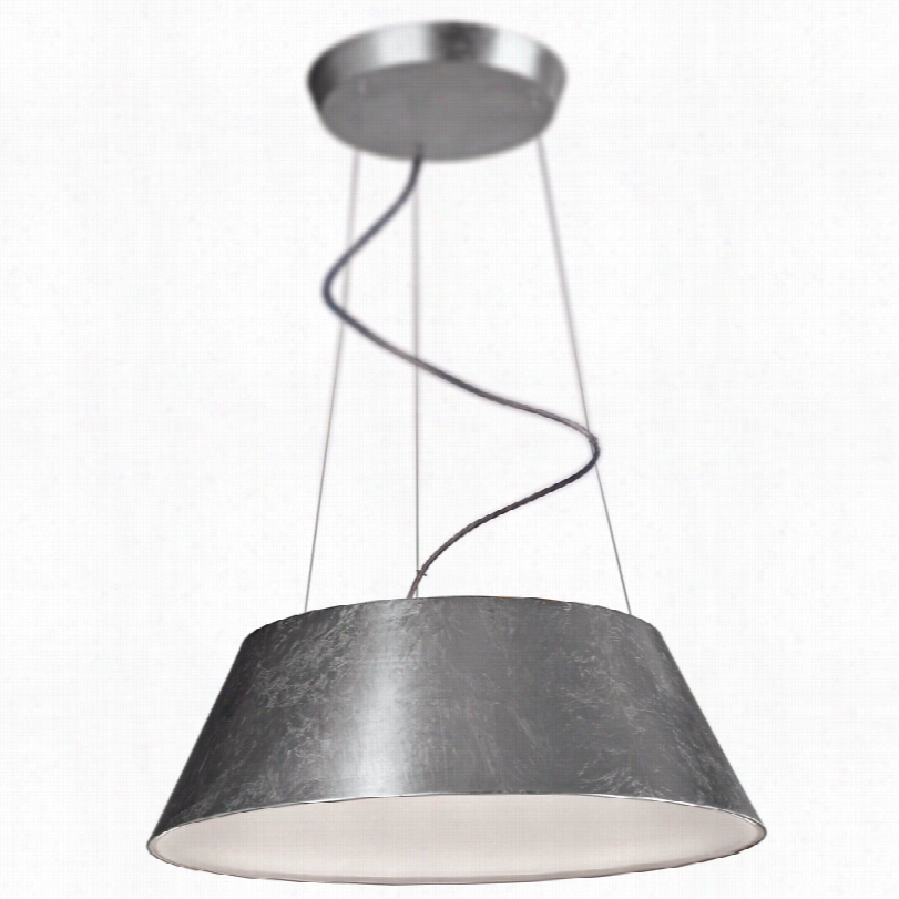 Cnotemporary Ledino Ceilo Silver Leaf 23 1/2-inch-w Led Pendant Light