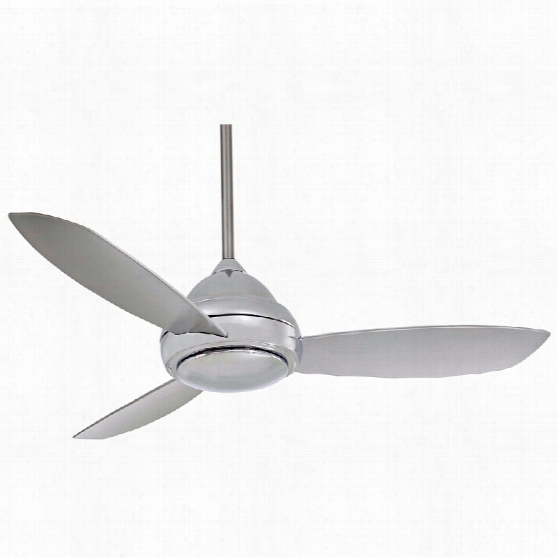 Conemporary Minka Aire Concept I Ceiling Fan - 44"" Polished Nckel