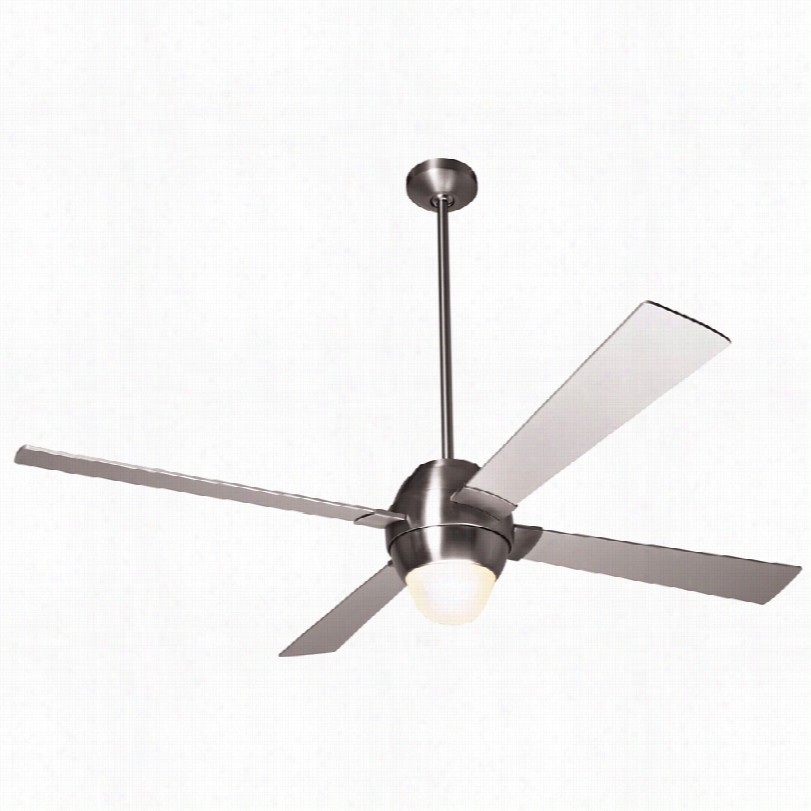 Contemporary Modern Fan Gusto Ceiling Fan With Light - 46"" Bright Nicksl