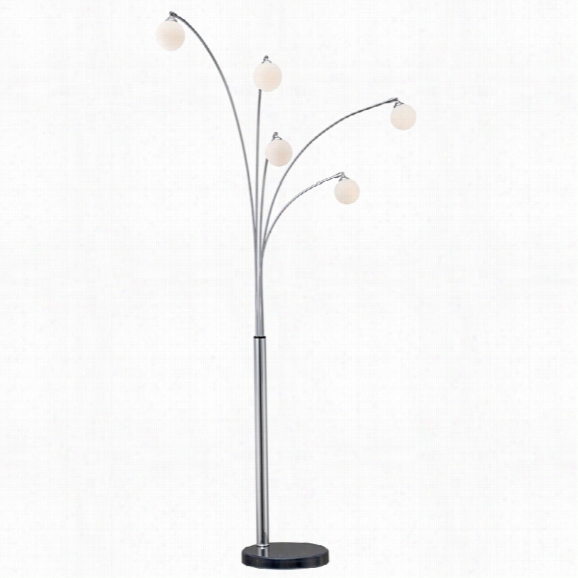 Contemporary Possini Euro Astoria Chrome Led 82 1/2-inch-h Arc Floor Lamp