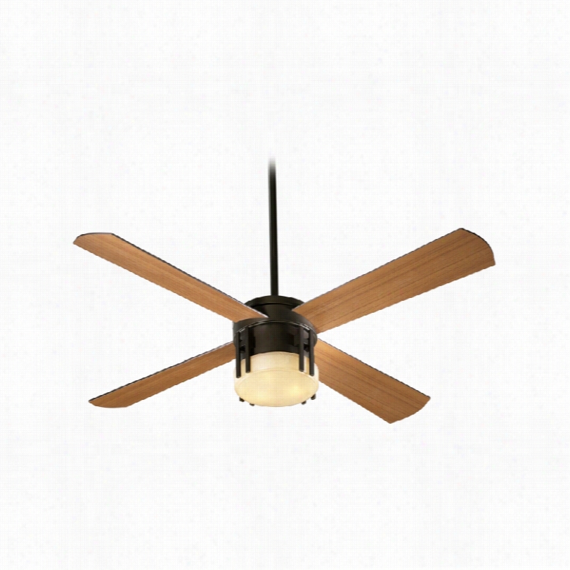 Contemporary Quorum Mission Ceiling Fan - 52"" Oiled Bronze