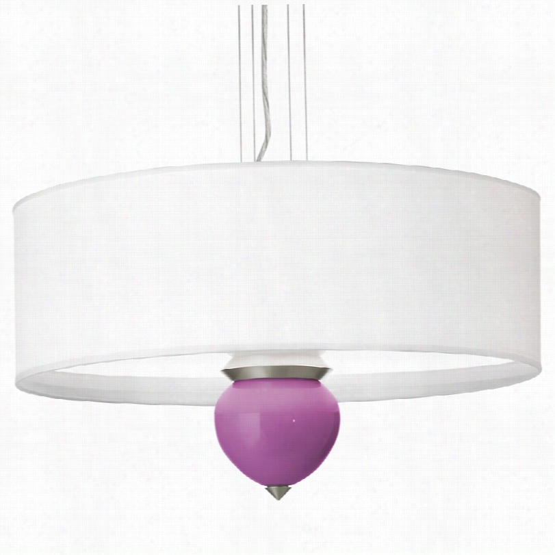 Conttemporary Radiant Orchid Purple Cleo 24-inch-w Pendant Chandellier