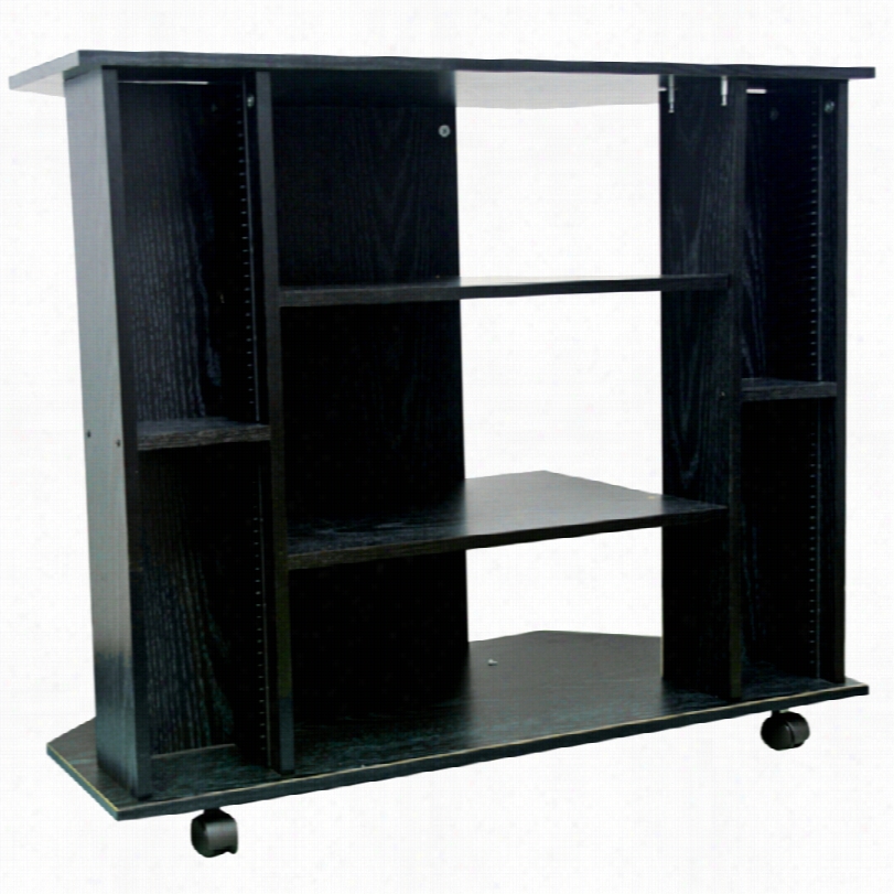 Contemporary Rascoe Blak Corner Tv Stand