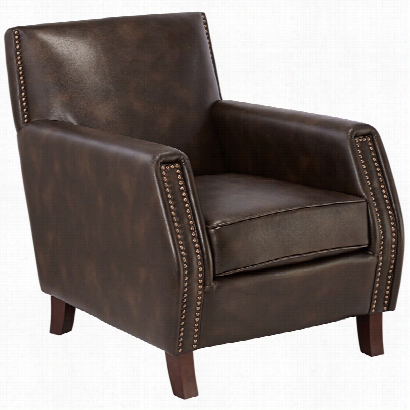 Contsmporary Rossmore Columbia Chocolate 334-inch-h Armchair