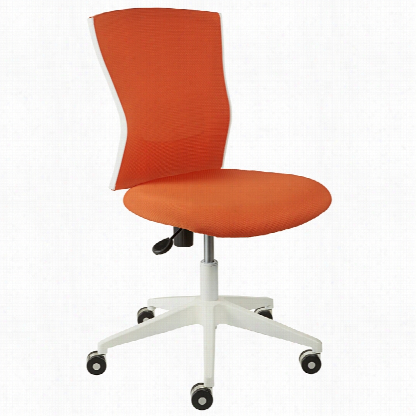 Contemporary Sanne Orangeergo-curve 17-inch-w Of Fice Chair