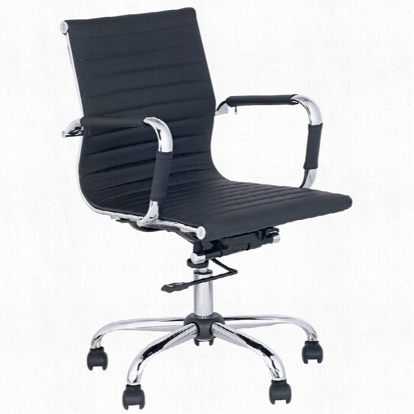 Contemporary Sege Black Modern Lo Wback Office Chair