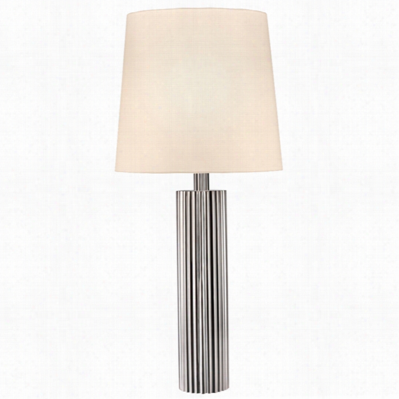 Contemporary Sonneman Paramount Tall Nickel 38 1/2-inch-h  Table Lamp