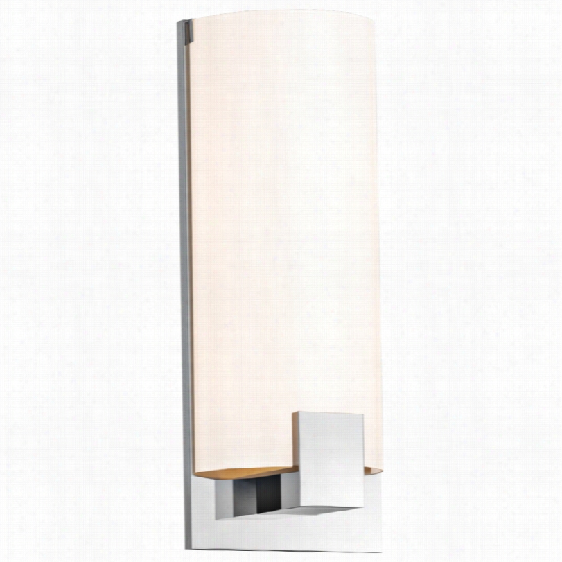 Contempor Ary Sonneman Tangent Square Chroms 16 1/4-inch-h Sconce