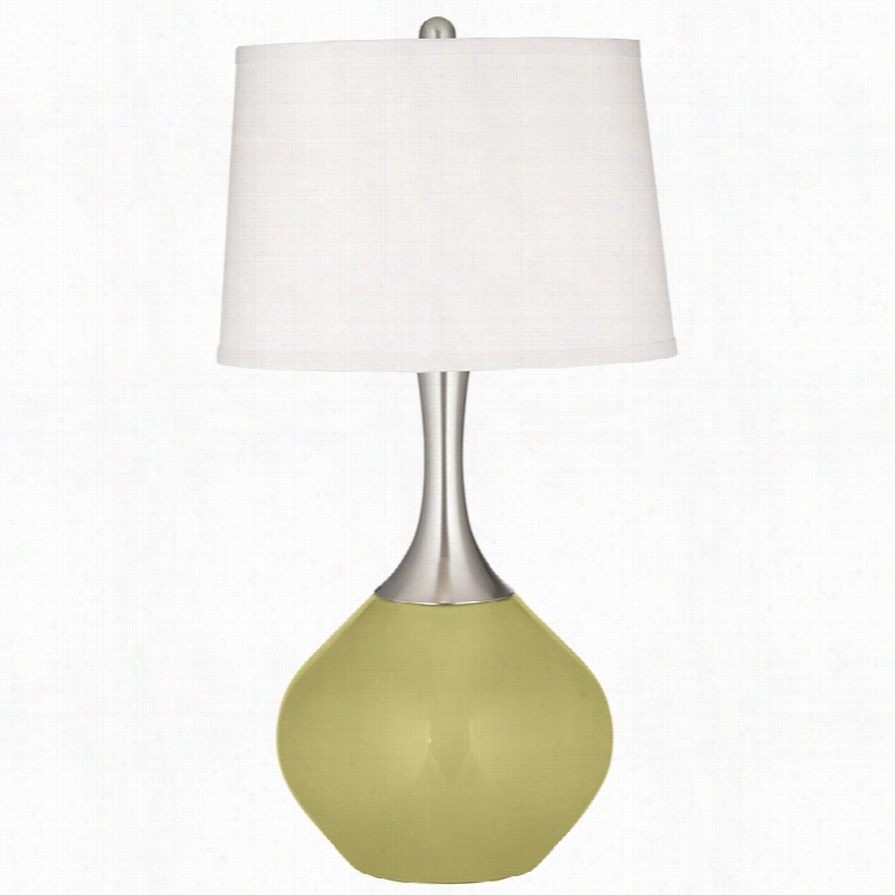 Contemporary Spencer Linden Green 31-inch-h Tabl E Lamp