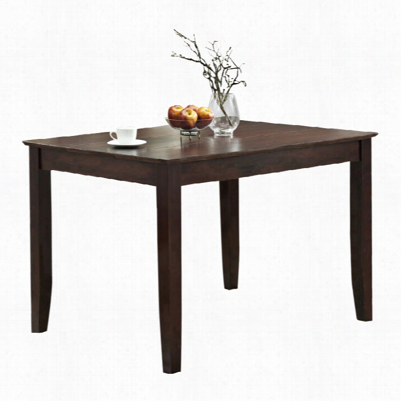 Contemporary Stanley Espresso Wood Contemporary Dinin Gtable - 48-inches-w