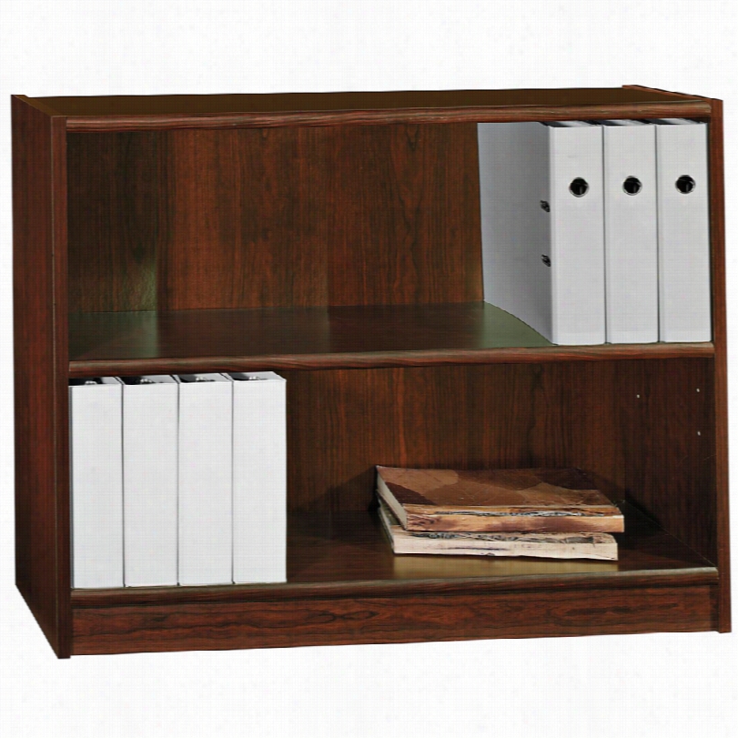 Contemporary Universal Vogue Cherry 2-shelf 30-ich-h Bookcase