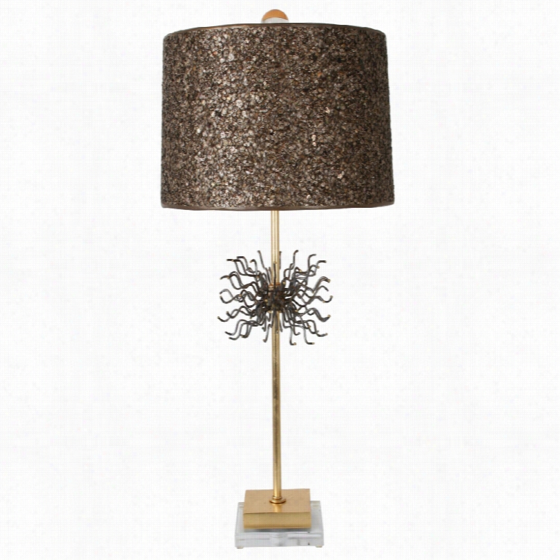 Contemporary Van Teal Little Outburst Gold Leaf 33-inch-h Table Lamp