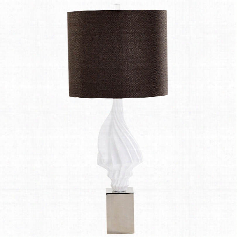 Contemporary Vestfold Gallery Display White Plaster 33-inch-h Table Lamp