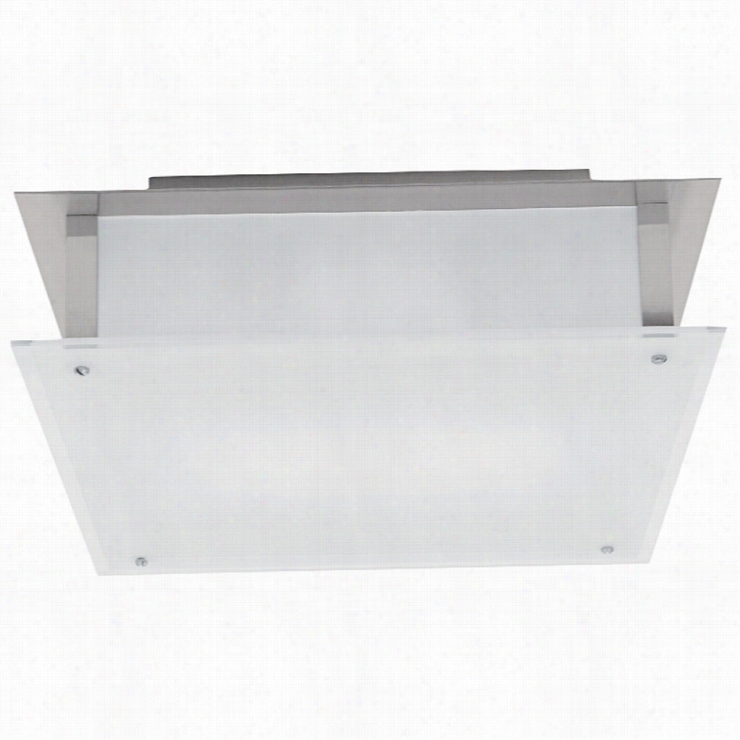 Conttemporary Vision Contemporary Brushed Steel Ceiling Light