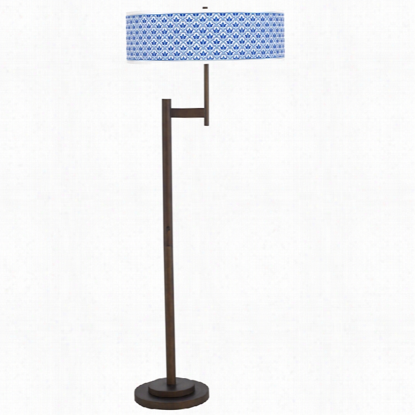Traidtional Arabeella Giclee Parker Lgihtb Laster␞ Bronze Floor Lamp